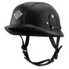 Image of Adult Leather Harley Helmets For Motorcycle Retro Half Cruise Helmet Prince Motorcycle