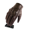 Image of Motorcycle Gloves Leather Touch Screen Men Genuine Leather Cycling Glove Motorbike Racing