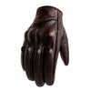 Image of Motorcycle Gloves Leather Touch Screen Men Genuine Leather Cycling Glove Motorbike Racing
